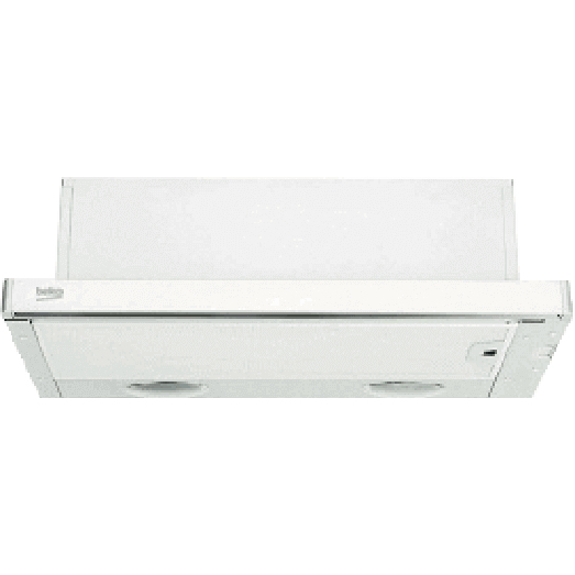 Beko - Campana telescópica Beko 3 niveles de potencia - CTB 6407 W.