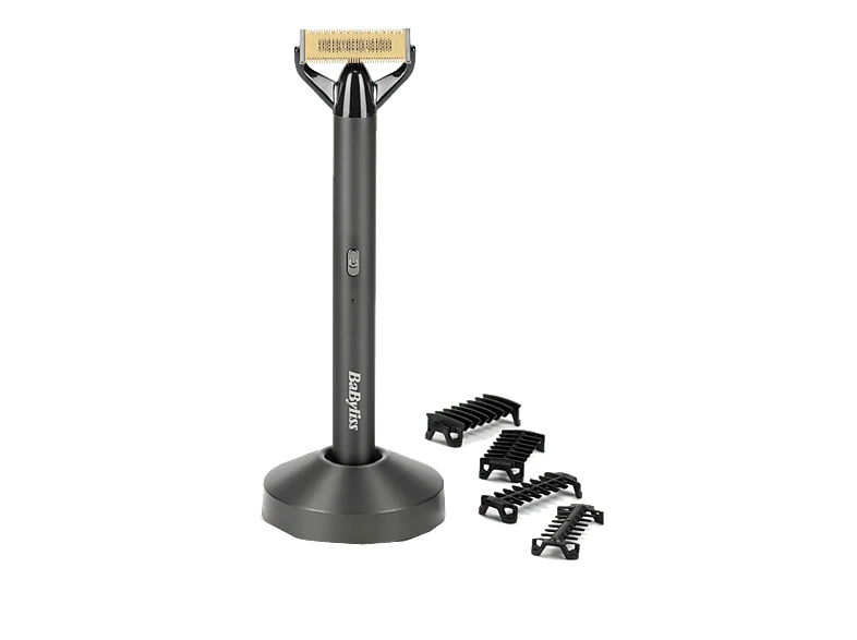 Afeitadora - BaByliss X-BLADE Super-X, 4 Peines Guía (1 mm, 2 3 mm y 5 mm), 45 min Autonomía, Para Barba, IPX7, Metal Black