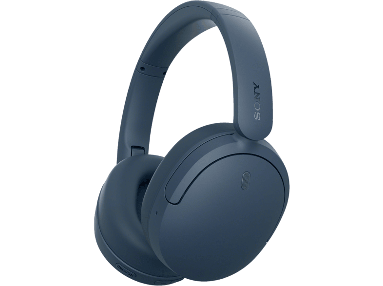 Auriculares inalámbricos - Sony WH-CH735NL, Noise Cancelling, 75h, Carga Rápida, Plegable, Bluetooth, Llamadas nítidas con IA, Azul