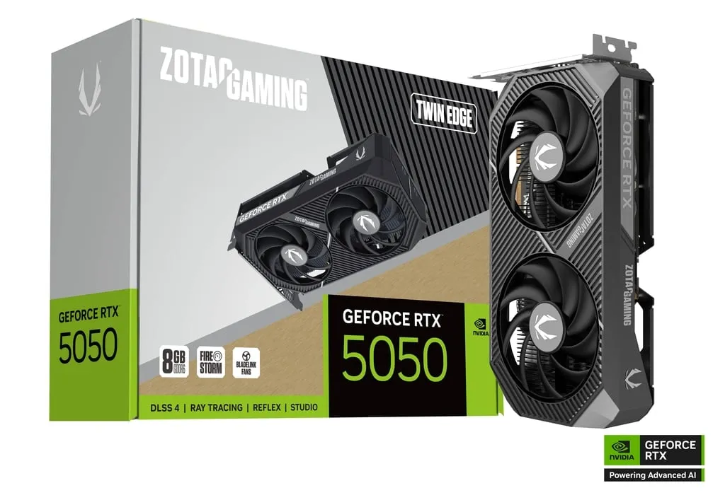 Zotac Gaming GeForce RTX 5050 Twin Edge 8GB GDDR6 DLSS4