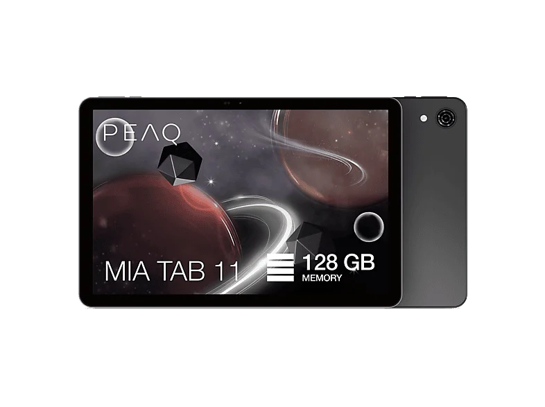 Tablet - PEAQ MIA TAB 11, 11" HD, 4GB RAM, 128 GB, Android 15, WiFi 5, IPS Incell, Allwinner A523, 6.000mAh, Negro