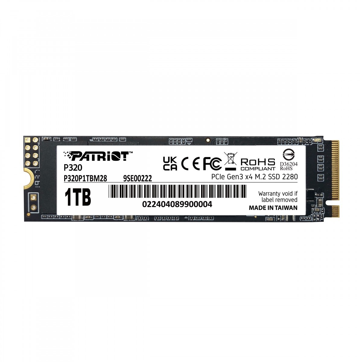 Patriot Memory P320 1 TB M.2 PCI Express 3.0 NVMe P320P1TBM28