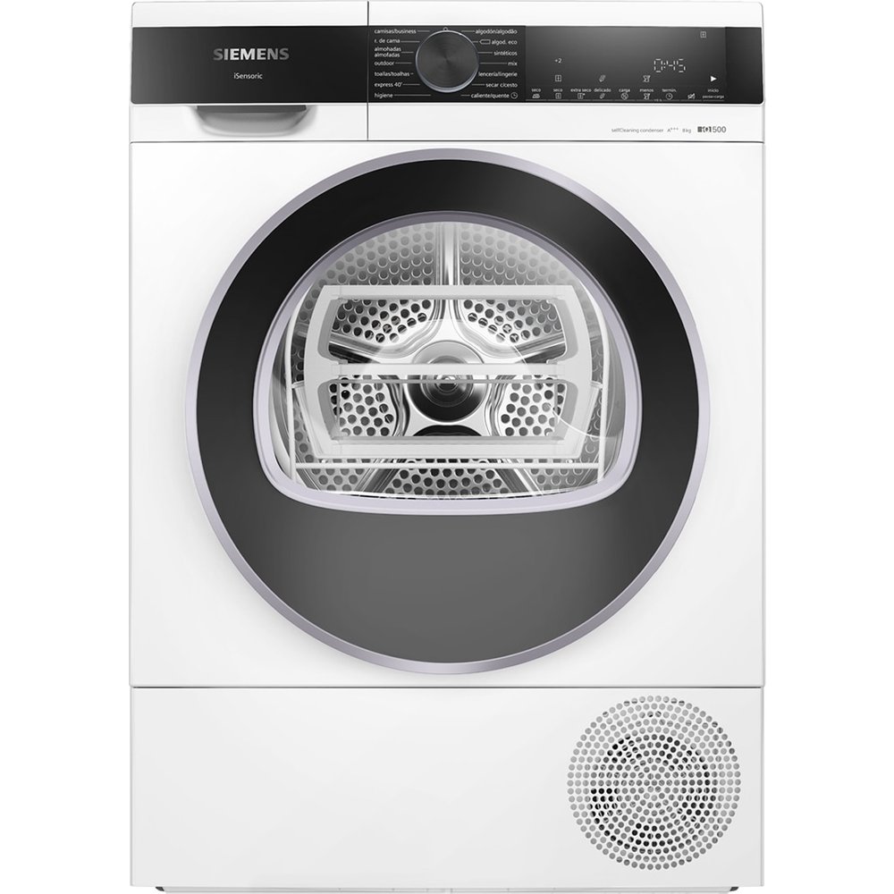 Siemens - Secadora Siemens iQ500 9 kg AutoDry, Media Carga - WQ35G2D0ES.