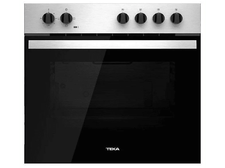 Horno - Teka HBE 435 ME, Convencional, 72 l, 60 cm, Puerta dos cristales, Inox y negro
