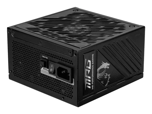 Fuente Alimentación 850W MSI MPG A850GS PCIE5 80 PLUS Gold Fully-Modular Negro