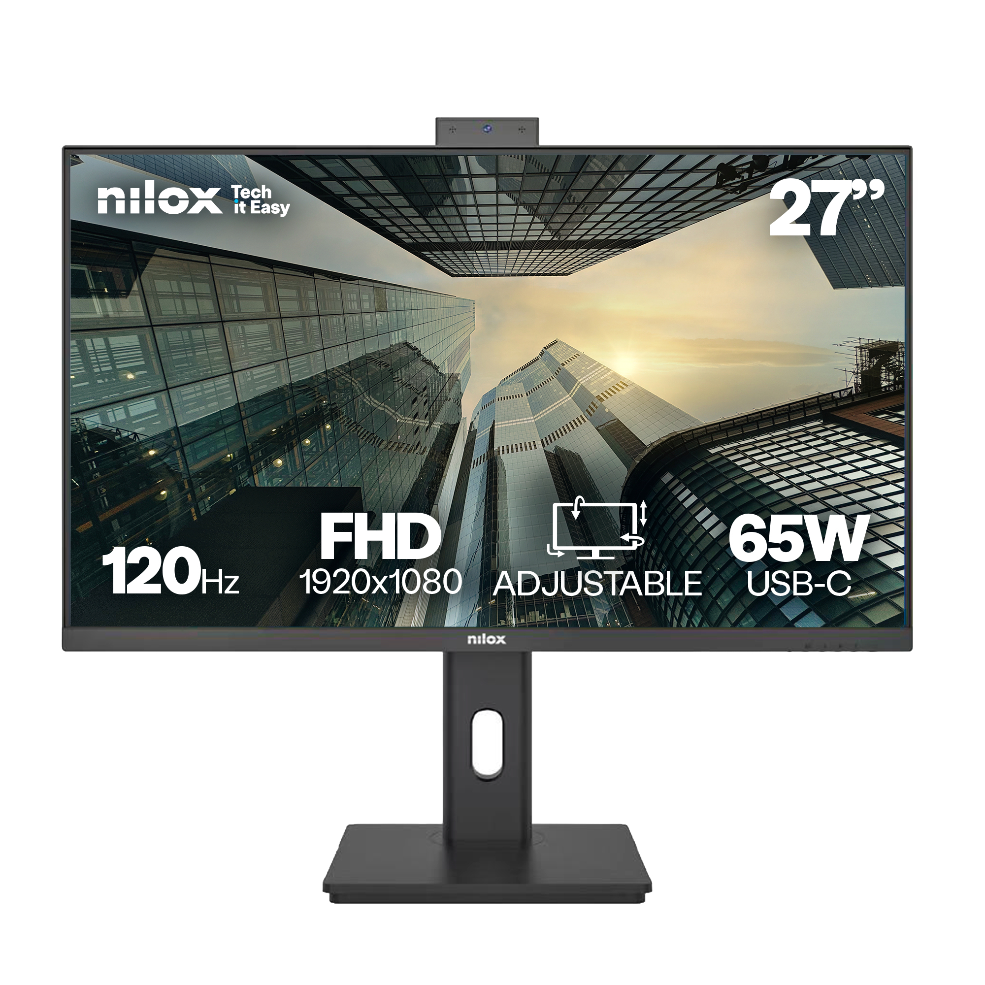 NILOX NXM27RWEB0265 27" LCD IPS Full HD Altavoces