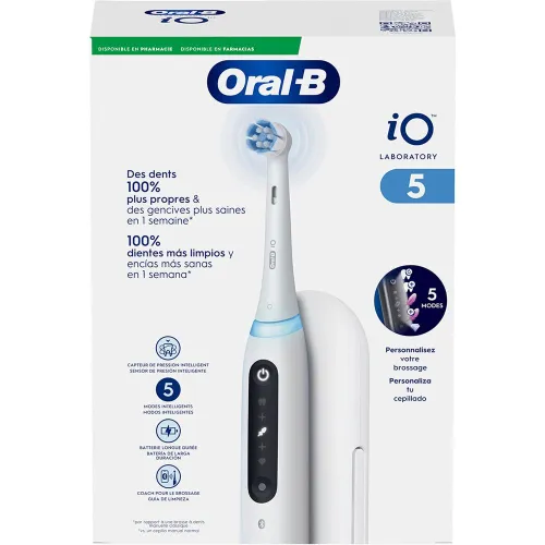 ORAL-B - Cepillo de Dientes Eléctrico Blanco iO 5 Oral-B.