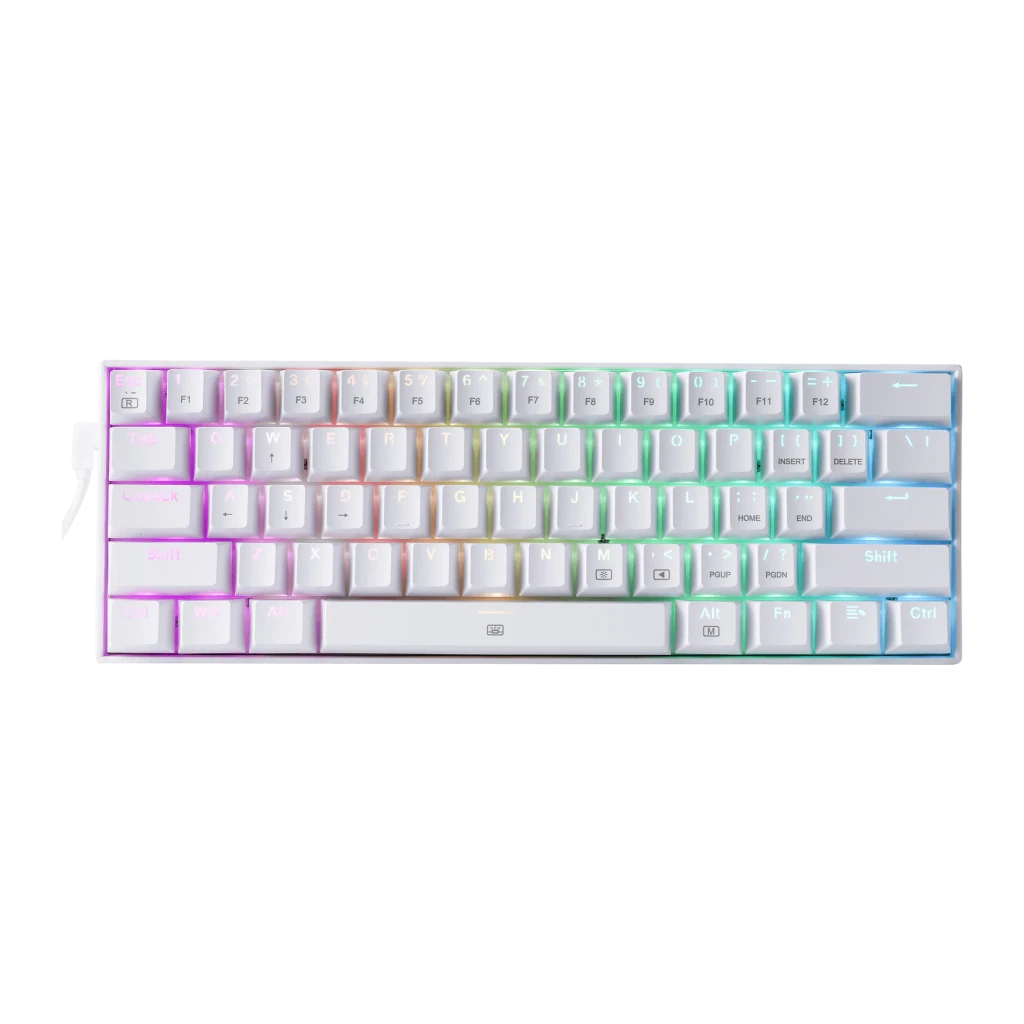 Teclado Gaming Redragon Dragonborn K630 Mecánico Switch Marrón RGB Blanco