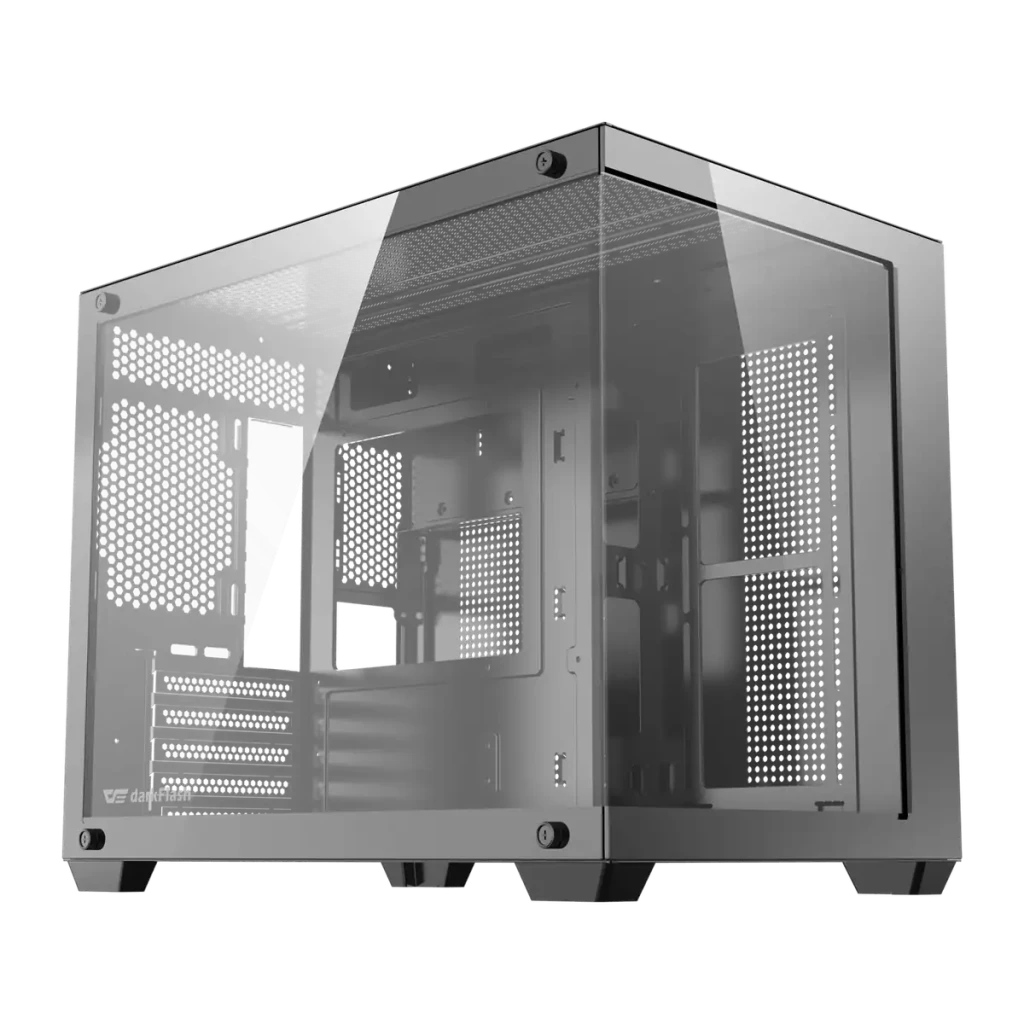 Caja PC DarkFlash B275 Cristal Templado 270° M-ATX / ITX 355x275x354mm Negro