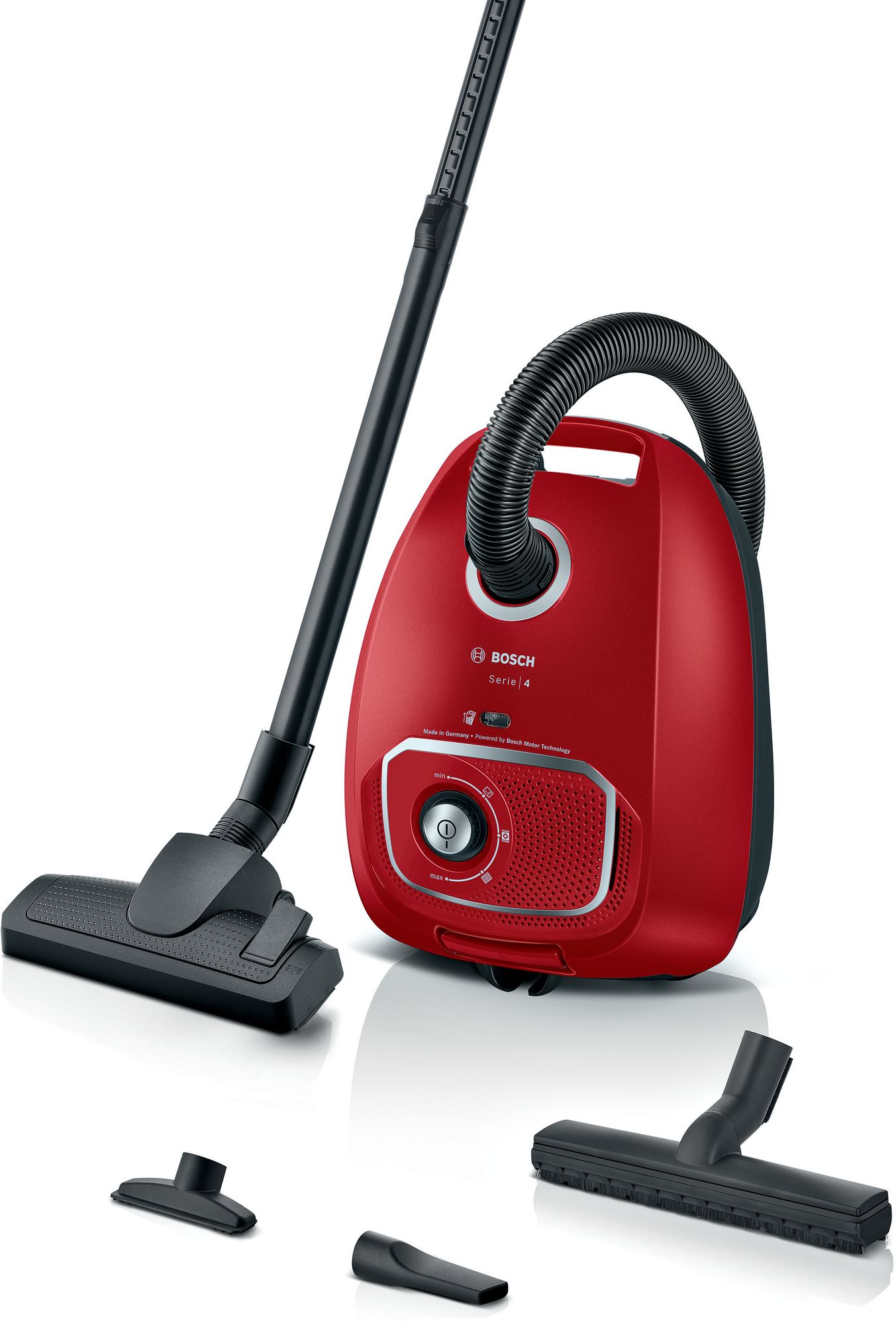 Bosch Serie 4 Aspirador con bolsa Rojo BGB41RD3H