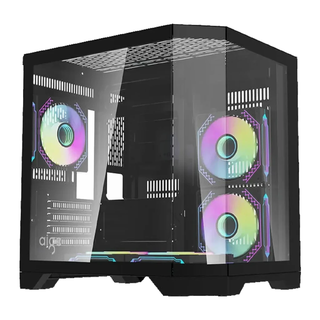Caja PC Darkflash FT350 3 paneles cristal templado M-ATX / Mini-ITX Negro