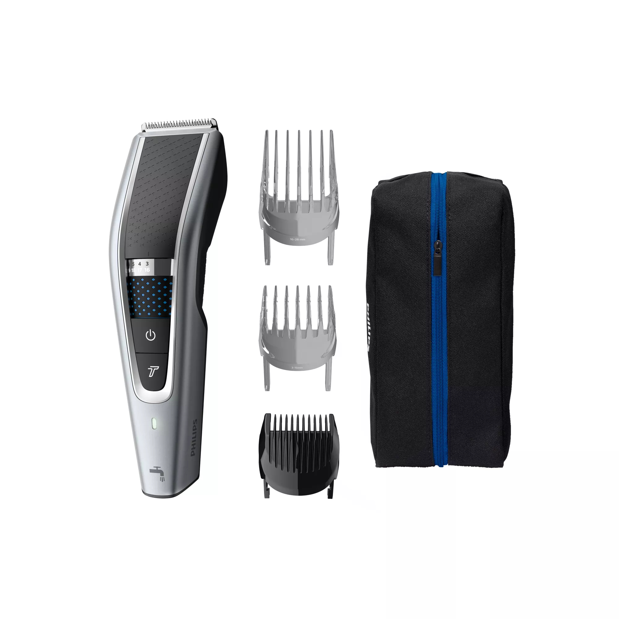 CORTAPELO PHILIP SHC5630/15 SERIE 5000 LAVABLE DE 0.5 a 28 mm USO CON CABLE Y CON BATERIA CON FUNDA