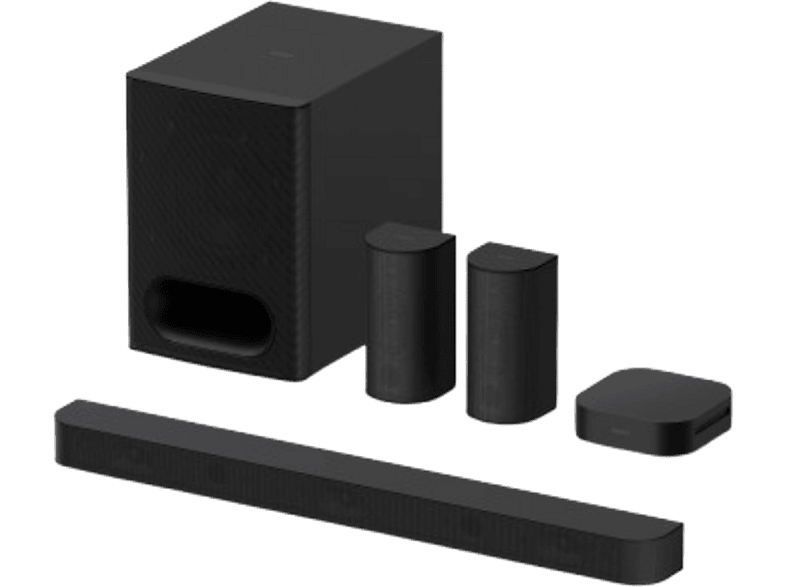 Barra de sonido - Sony BRAVIA Theatre System 6 (HTS60), 5.1 surround, 1000W, Altavoces traseros, Subwoofer, Dolby Atmos, AI Voice Zoom 3, DSEE