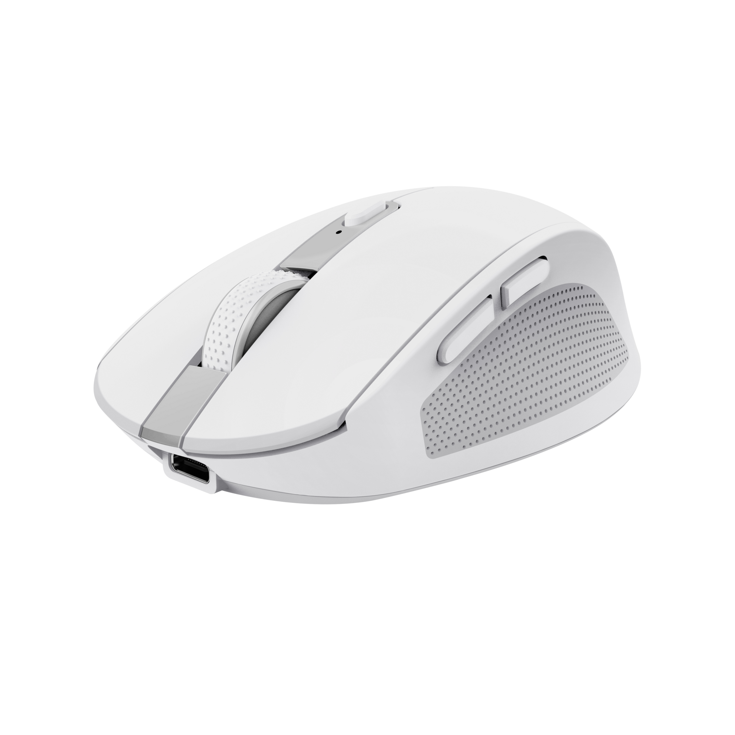MOUSE TRUST WIRELESS Y BLUETOOTH OZAA 24933 BLANCO RECARGABLE- SENSOR OPTICO - 6 BOTONES - 800/1600/3200DPI - RECEPTOR USB-A/USB-C