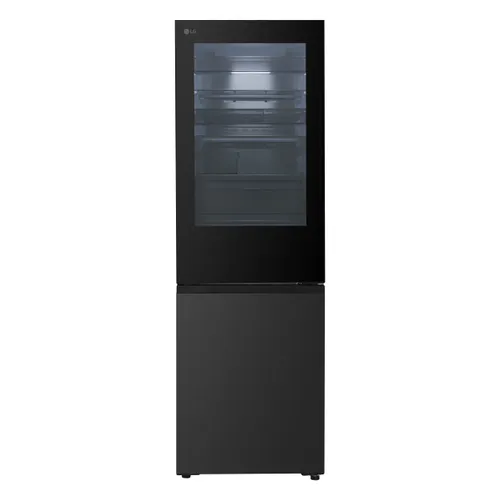 Frigorífico Combi | LG GBGS514CEV, Instaview™, DoorCooling+, 1,86m, capacidad de 352 l, Clasificación C, Acero Negro Grafito Antihuellas - GBGS514CEV | LG ES