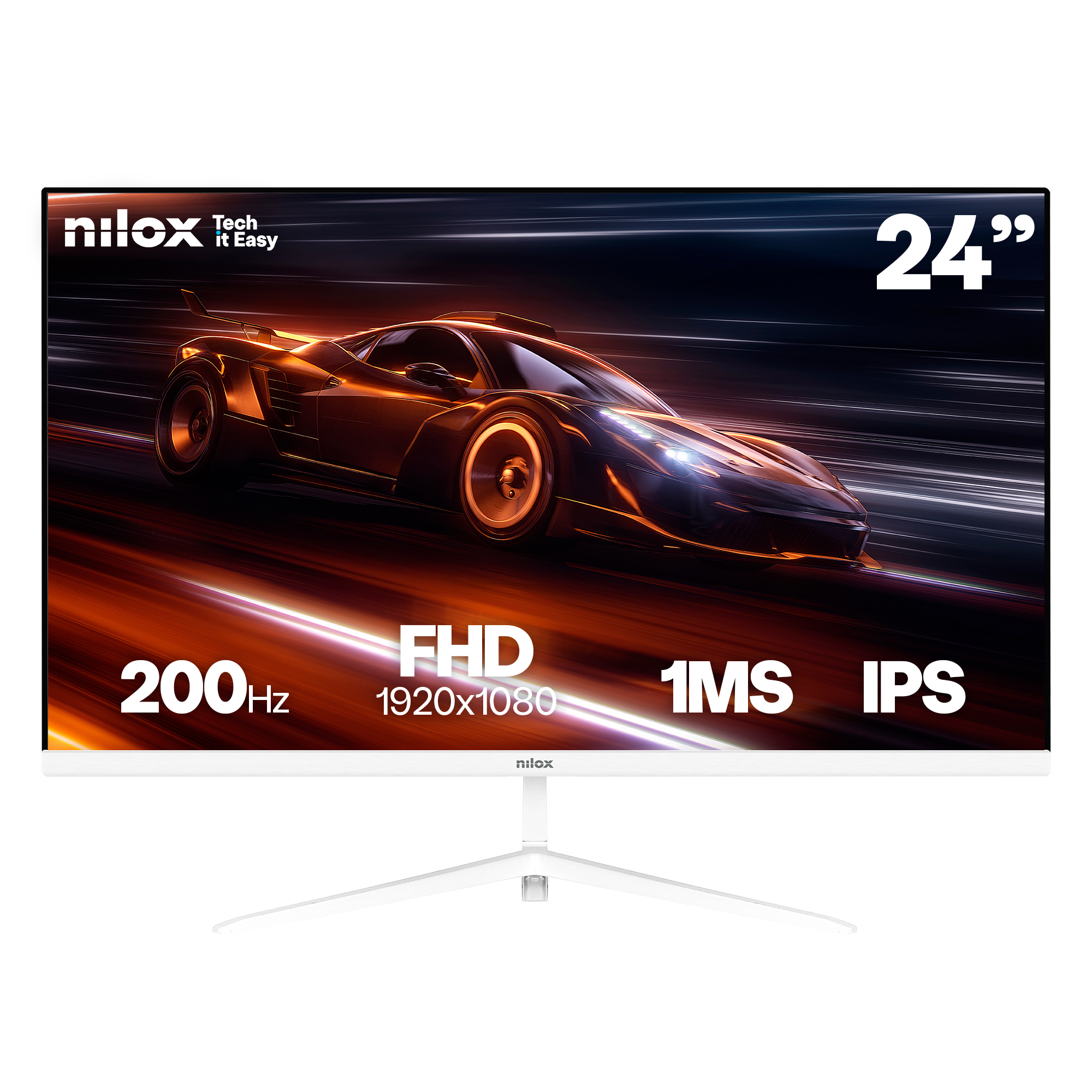 NILOX MONITOR 24 IPS 200HZ 1MS HDMI Y DP 23.8" LCD IPS Full HD HDMI