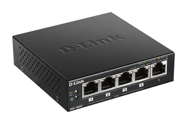 D-Link DGS-1005P/E POE+ 60W DGS-1005P/E
