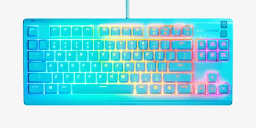 TECLADO STEELSERIES APEX 3 TKL AQUA (USA) (64933)