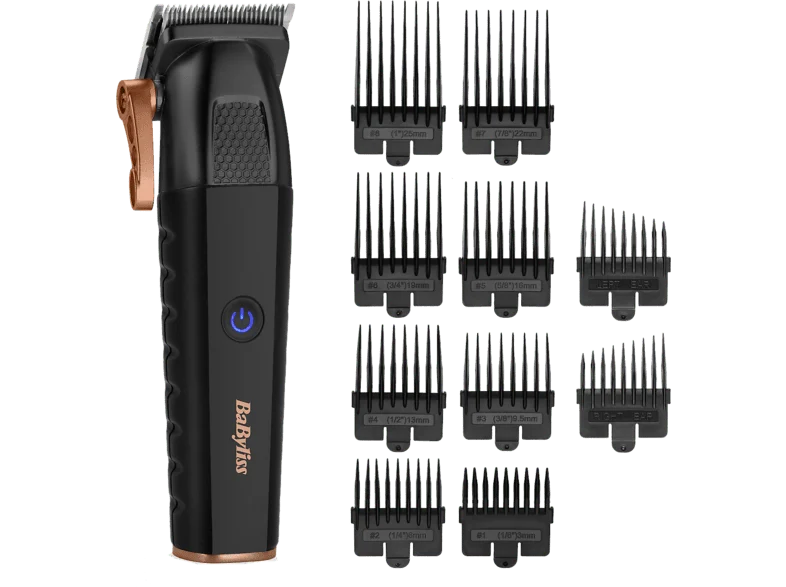 Cortapelos - BaByliss E814E, 180 min Autonomía, 13 Ajustes de Longitud, Acero inoxidable, 40mm Corte, Negro