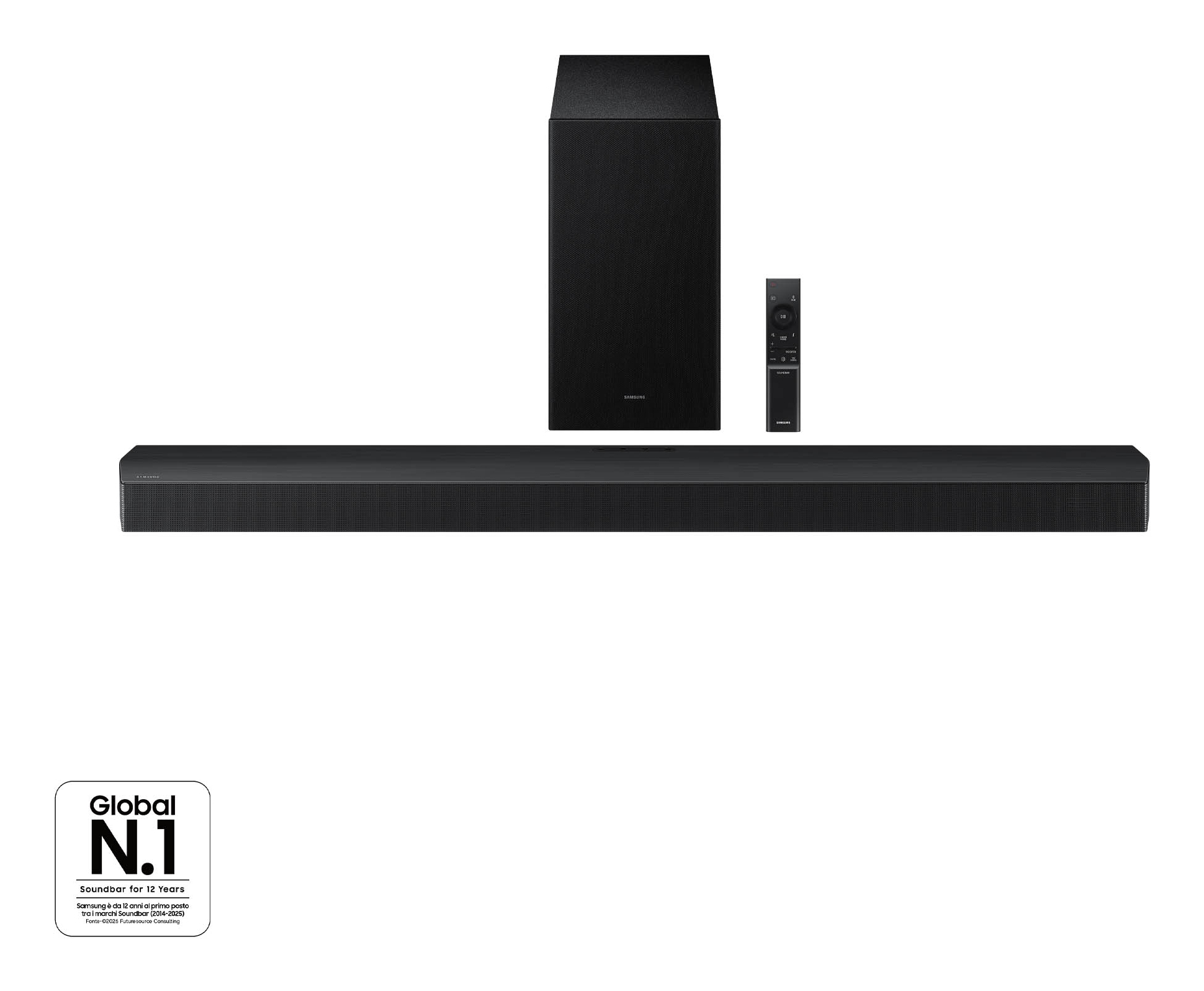 Barra de Sonido Samsung HW-B750F 5.1 Subwoofer incluido 400W Bluetooth