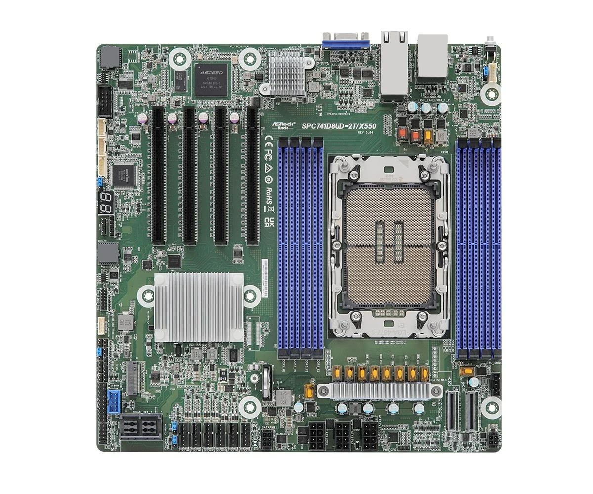 ASRock SPC741D8UD-2T/X550, 1xSKT LGA4677, 4Gen SPC741D8UD-2T/X550