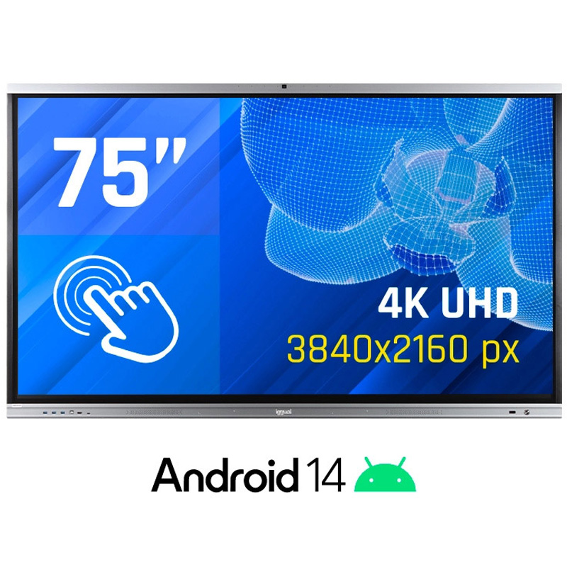 iggual ORCHID Interactiva 4K 75" Webcam