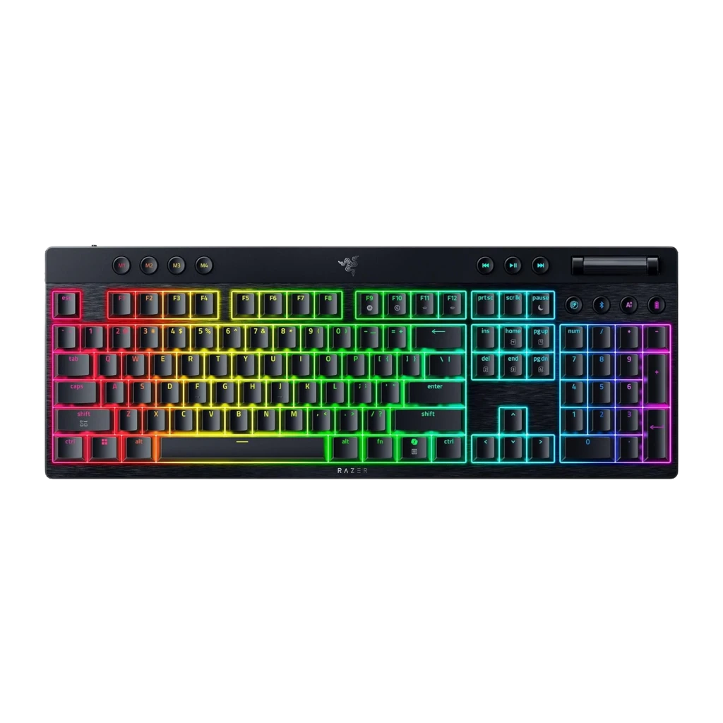 Teclado Gaming Razer BlackWidow V4 HyperSpeed Inalámbrico Switch Naranja
