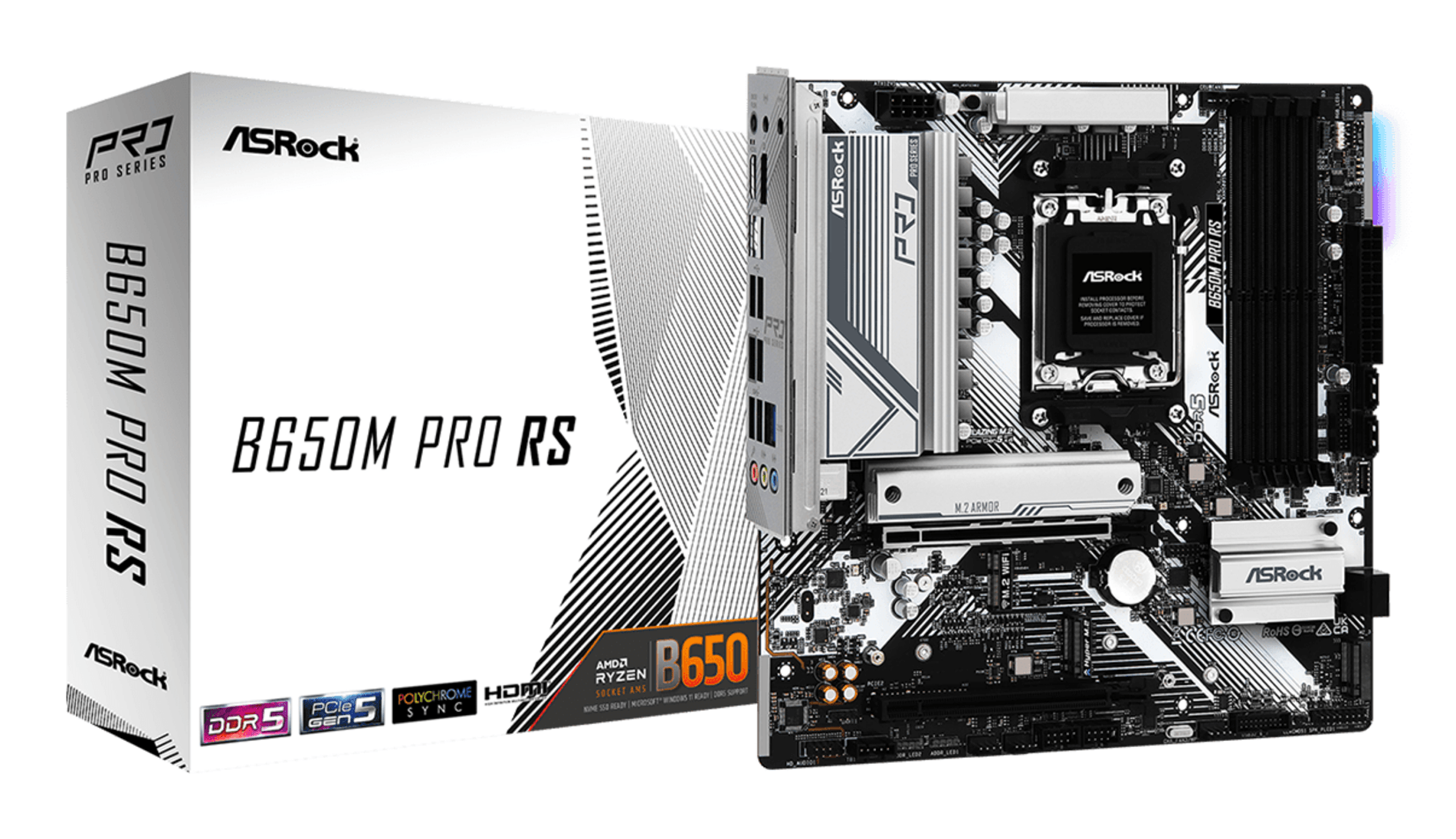 ASROCK AMD B650M Pro RS Socket AM5