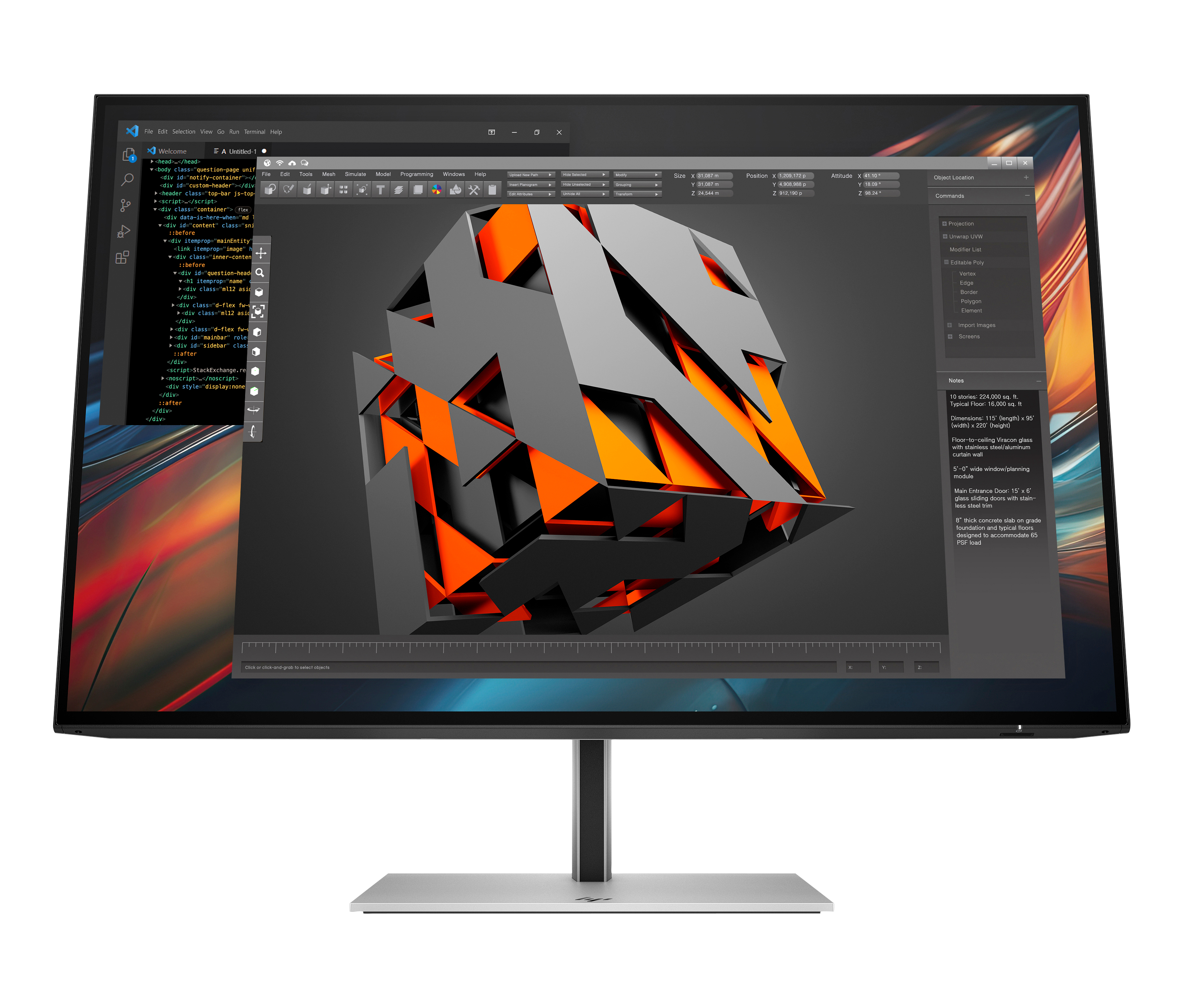 HP Series 7 Pro 724pu pantalla para PC 61 cm (24") 1920 x 8Y2F7A5#ABB
