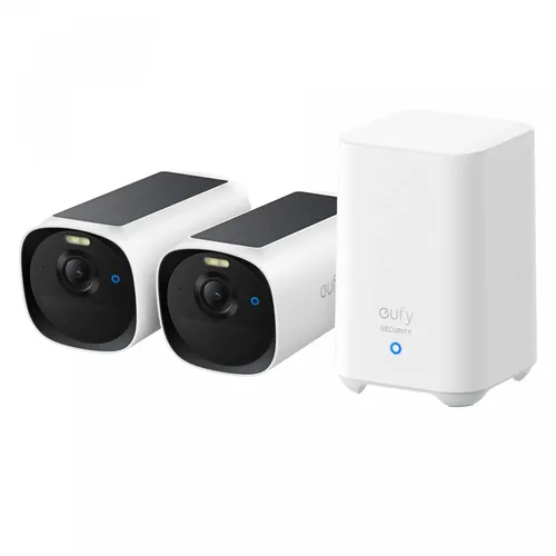 Eufy eufyCam E40 2-Cam Kit + HomeBase S280 Bala (forma) E8144321