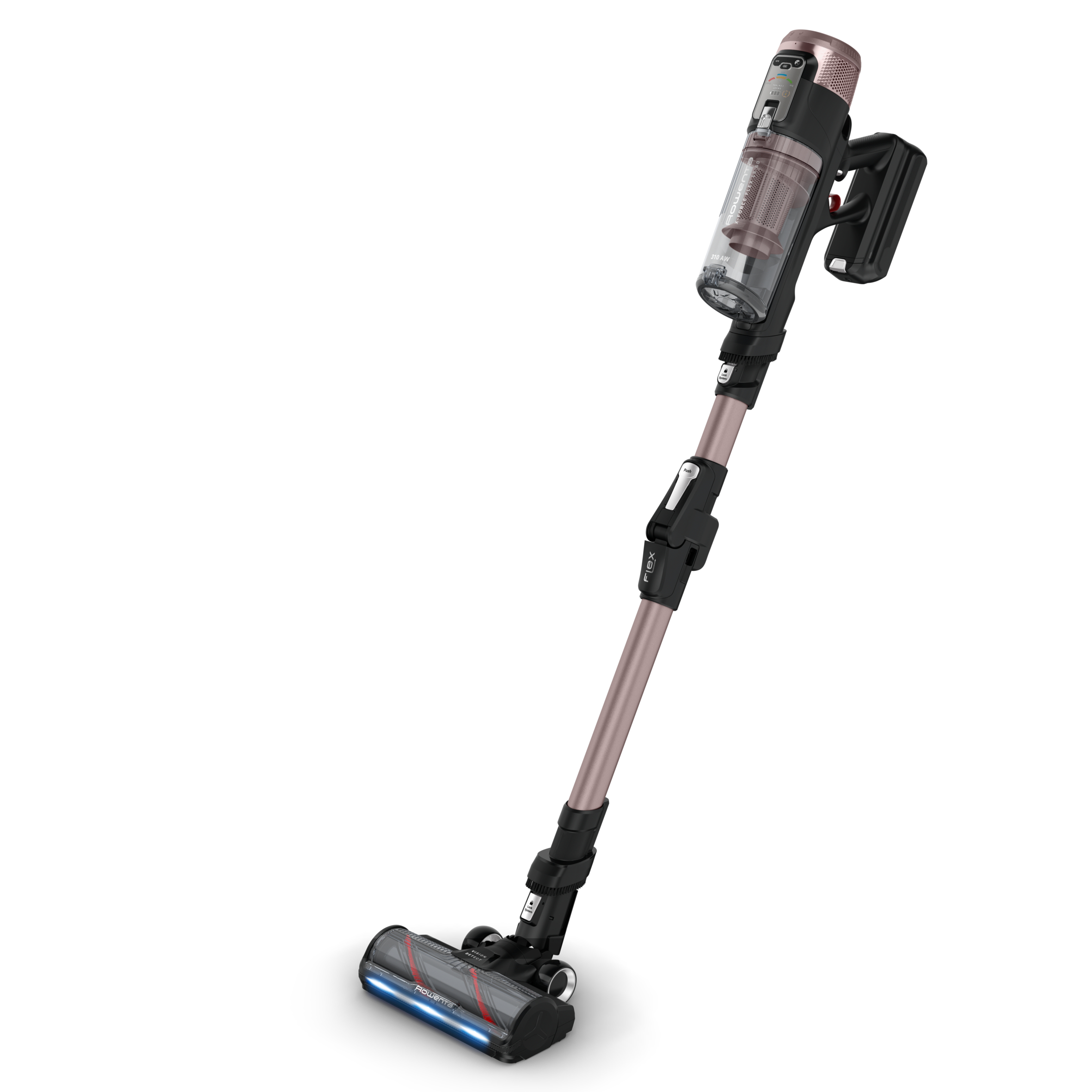 Rowenta X-Force Flex 16.60 de Rowenta, Aspiradora escoba sin cable, aspiración extrema, 315 AW, gran autonomía, con luces led, ligera y flexible