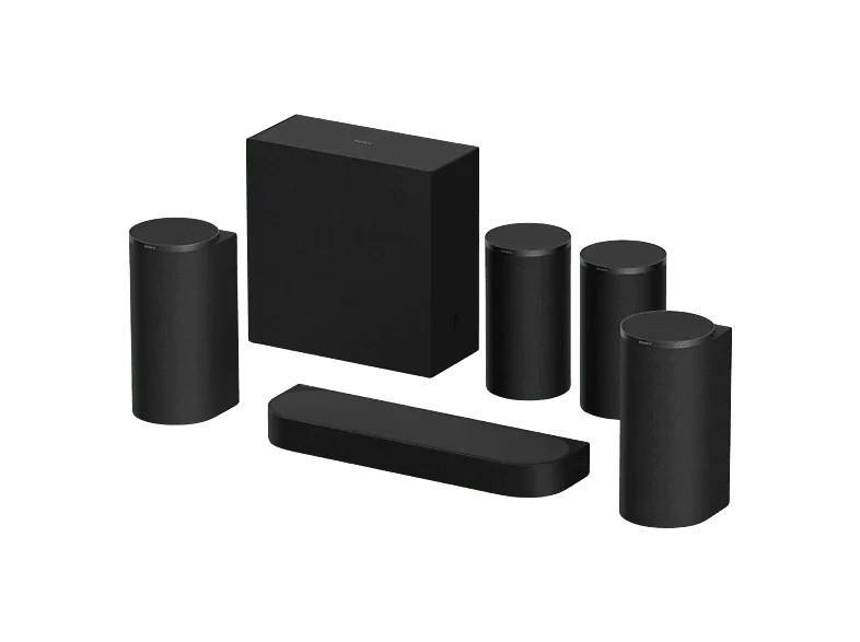 Barra de sonido - Sony BRAVIA Theatre Trio + SR, Dolby Atmos/DTS:X, 12 altavoces, WiFi, Bluetooth, 360 Spatial Sound, 885W, Apple AirPlay 2, HT-A8KIT