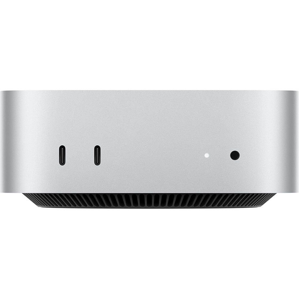 Apple Mac mini (2024) Chip M4, CPU de 10 núcleos, GPU 24GB RAM, 512GB deSSD, Gigabit Ethernet, Plata