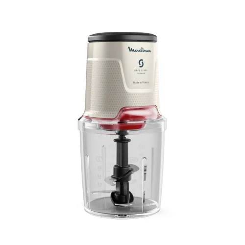 Moulinex Easy Press, Picadora eléctrica de alimentos, 500 ml, 600 W, 4 cuchillas afiladas