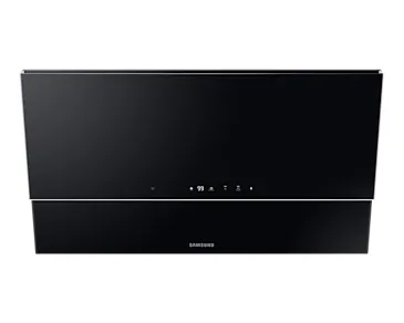 Campana decorativa - Samsung NK36C9804WB/UR, 5 velocidades, 560 m³/h, 90 cm, Cristal Negro