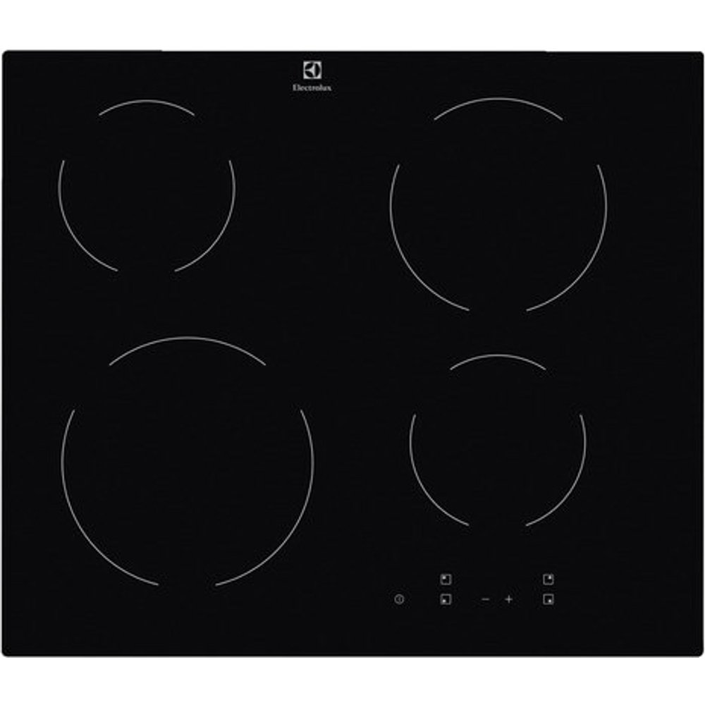 Electrolux - Placa vitrocerámica Electrolux con 4 zonas de cocción- LRR6430CK.
