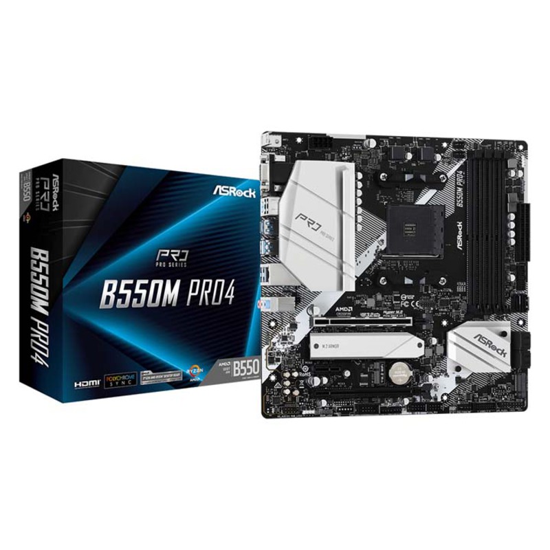 AS Rock B550M Pro4 Socket AM4