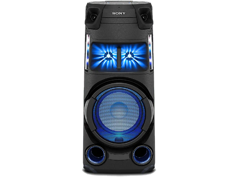 Altavoz de gran potencia - Sony MHC-V43D.CEL, 4.1 Canales, Iluminación ambiental, Karaoke, Bluetooth, Mega Bass, Radio, Negro