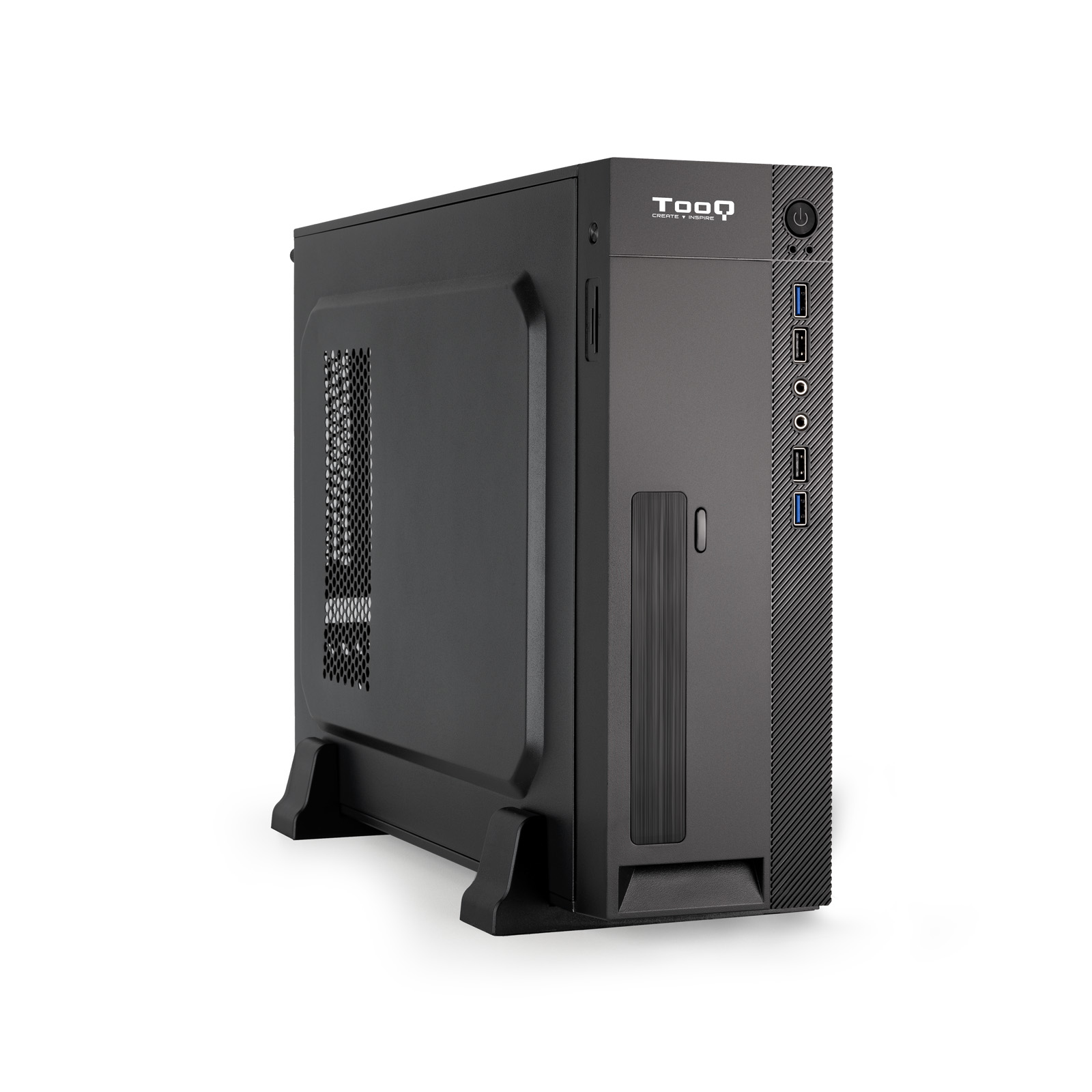 TOOQ Caja Slim Micro-ATX Negro Incluye Fuente