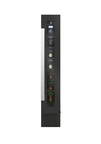 Vinoteca integrable - Candy CCVB 15/1, 20l, 7 botellas, 88cm, Cristal Anti-UV, Antivibraciones, Negro