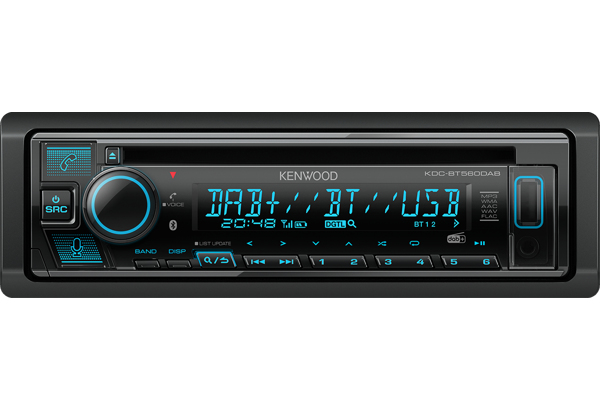 Autorradio Kenwood Negro 1 DIN KDC-BT560DAB