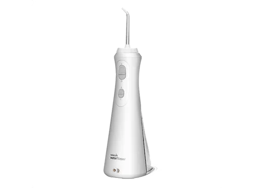 Irrigador - Waterpik WP-490, 2 niveles de presión, 45/75 psi, 1450 impulsos/min, Blanco