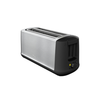 Moulinex Subito Select, Tostador 2 ranuras largas, 7 niveles potencia, 1430-1700 W, Función descongelar, Bandeja recogemigas extraíble