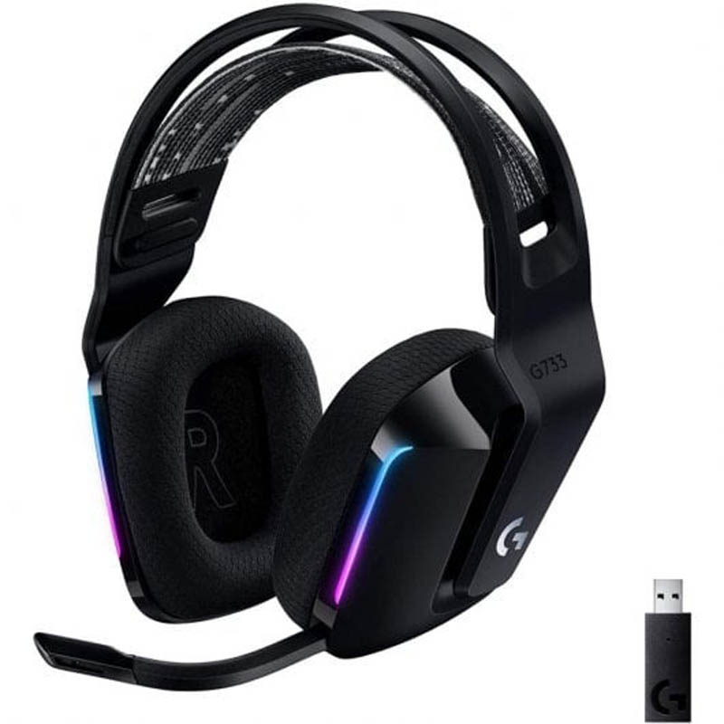AURICULARES GAMING LOGITECH G733 LIGHTSPEED WIRELESS RGB | NEGRO