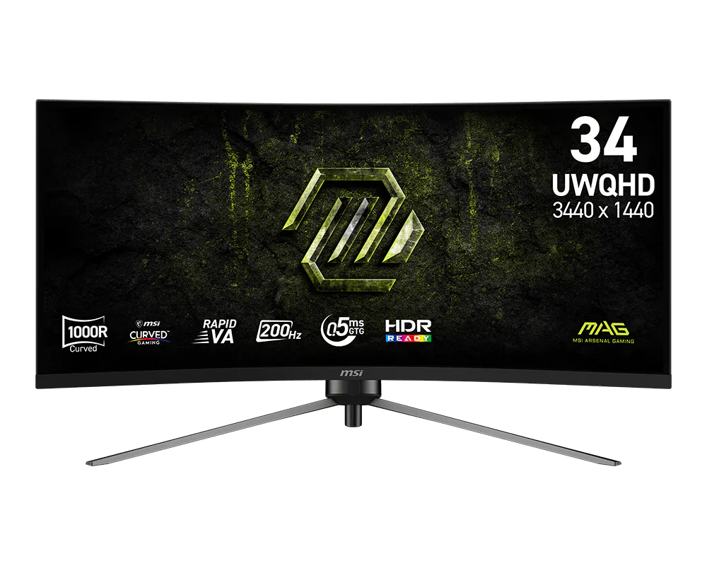 MSI MAG345CQRF E20 Monitor34UWQHD 200hZ curv