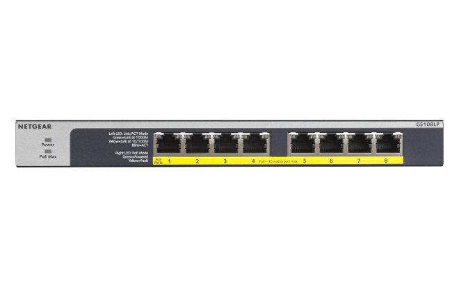 NETGEAR GS108LP No administrado Gigabit Ethernet GS108LP-100EUS