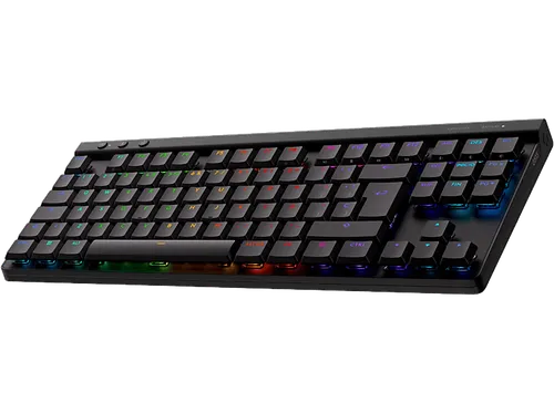 Teclado gaming - Logitech G G515 Lightspeed TKL, Bluetooth, USB, Cable, RGB Lightsync, Teclas PBT, Interruptores táctiles, Personalizable, Negro