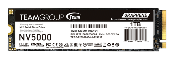 SSD TEAMGROUP NV 5000 M.2 NVMe 2280 PCI-E GEN4X4 1TB