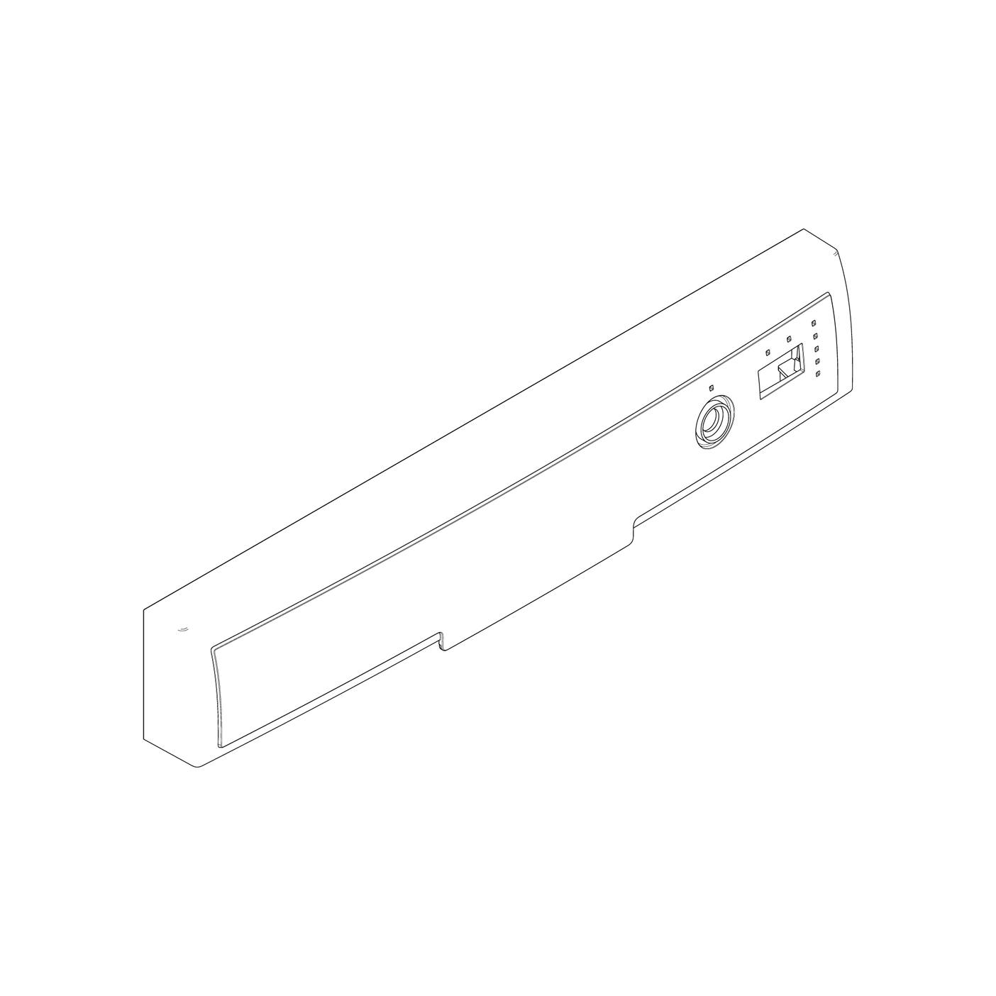 AEG panel mandos, blanco, Electrolux, 594mm 8588086387277