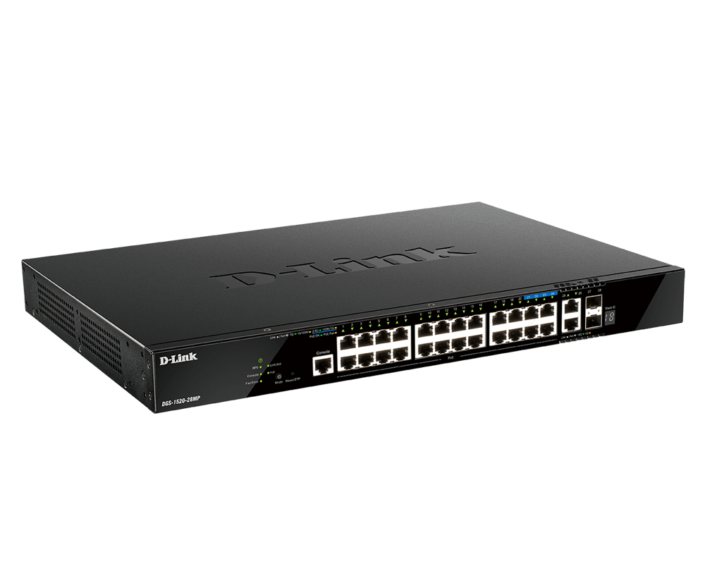 D-Link DGS-1520-28MP/E 28-P SMART MANAGED POE+ SWITCH DGS-1520-28MP/E